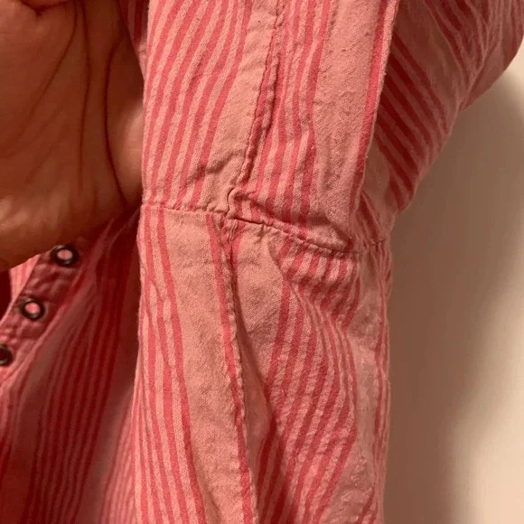 Aerie Striped Flowy Lightweight Blouse - Picture 4 of 7